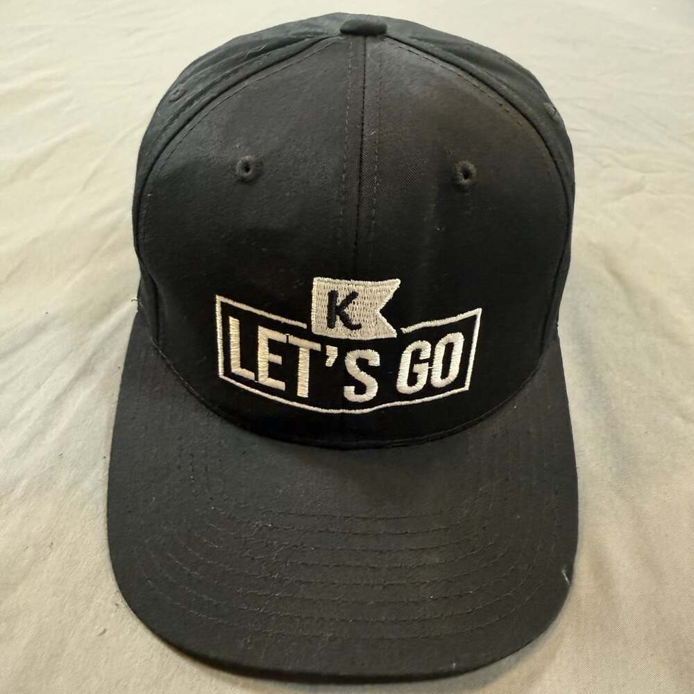 The Classics Yupoong 'K' Logo 'LET'S GO' Snapback Cap Black